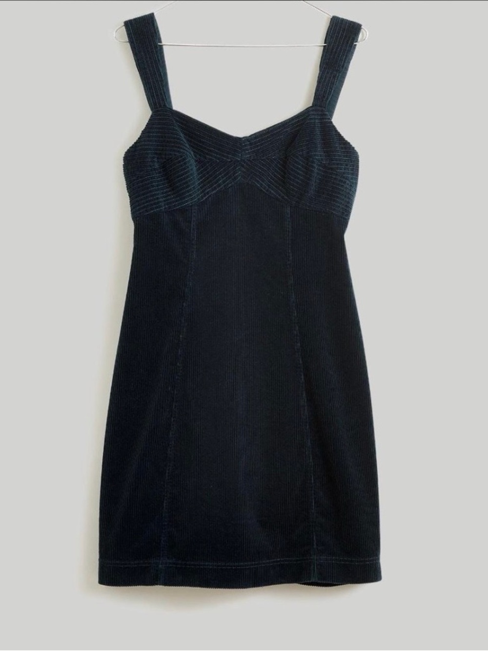 Madewell Green Corduroy Mini Dress